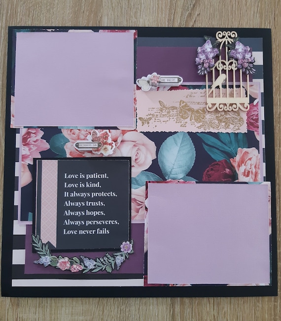Wedding Scrapbooking Layout 12 X 12 Scrapbook Page Oh Happy Day 