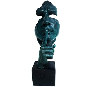 Stillness Speaks Hommage to Dalì Bronze Sculpture Bronze Mask Bronzesculpture Skulptur Maske