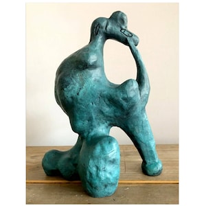 Green Bronzesculpture after Picasso Metamorphosis Bronze Sculpture Limited Edition