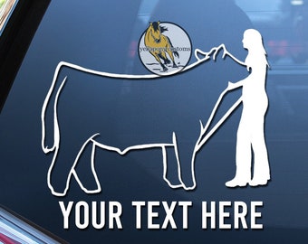 Brahma Cow Decal | High Quality Unique Window Sticker for Cow Lovers ...