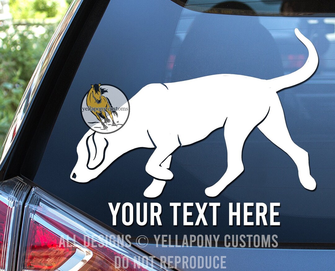 Coon Hound Permanent Vinyl Window Decal, Gift for Coon Hunting Dog
