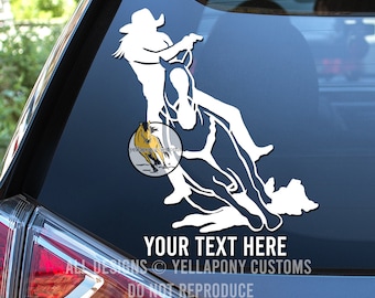 Mounted Shooter Horse Decal for Mounted Shooting Lover, Western Vinyl Horse Sticker for Car, Truck, Trailer, Mounted Shooter Gift for Her