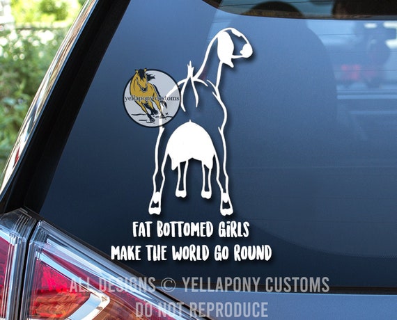 Funny Nubian Dairy Goat Decal, Goat Udder Decal, Nubian Sticker