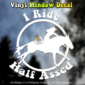 Back Off I Can Ride My Own Ass | High Quality Vinyl Mule Decal for Mule Lovers | Funny Horse Sticker for Cars, Trucks, Horse Trailer, Laptop