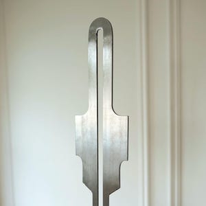 Large Brutalist Metal Sculpture | LIMITED RUN | LOAK | Contemporary Art Deco Tall Steel Decor Vertical Table Floor