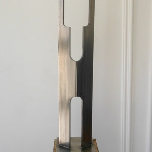 Large Brutalist Metal Sculpture | LIMITED RUN | FILUM | Tall Vertical Tower Modern Architecture Industrial Art Deco Steel