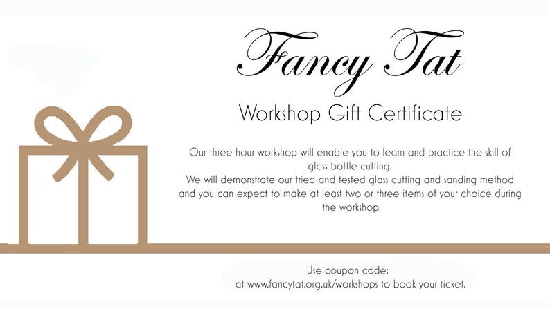 Glass Bottle Cutting for Beginners Workshop Gift Certificate/voucher image 3