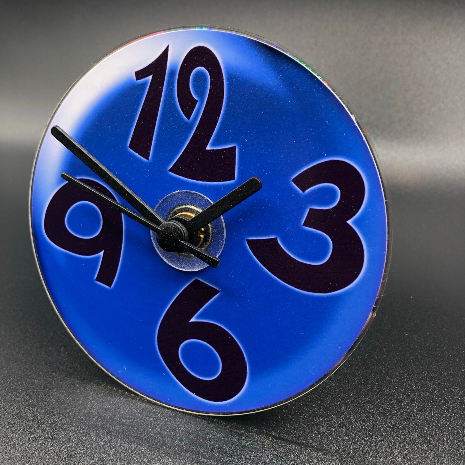 CD Wall Clock Upcycled CD With Quartz Mechanism Etsy UK