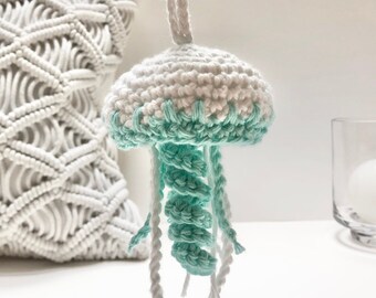 Jellyfish Rearview Mirror Decoration Sea Animal Toy