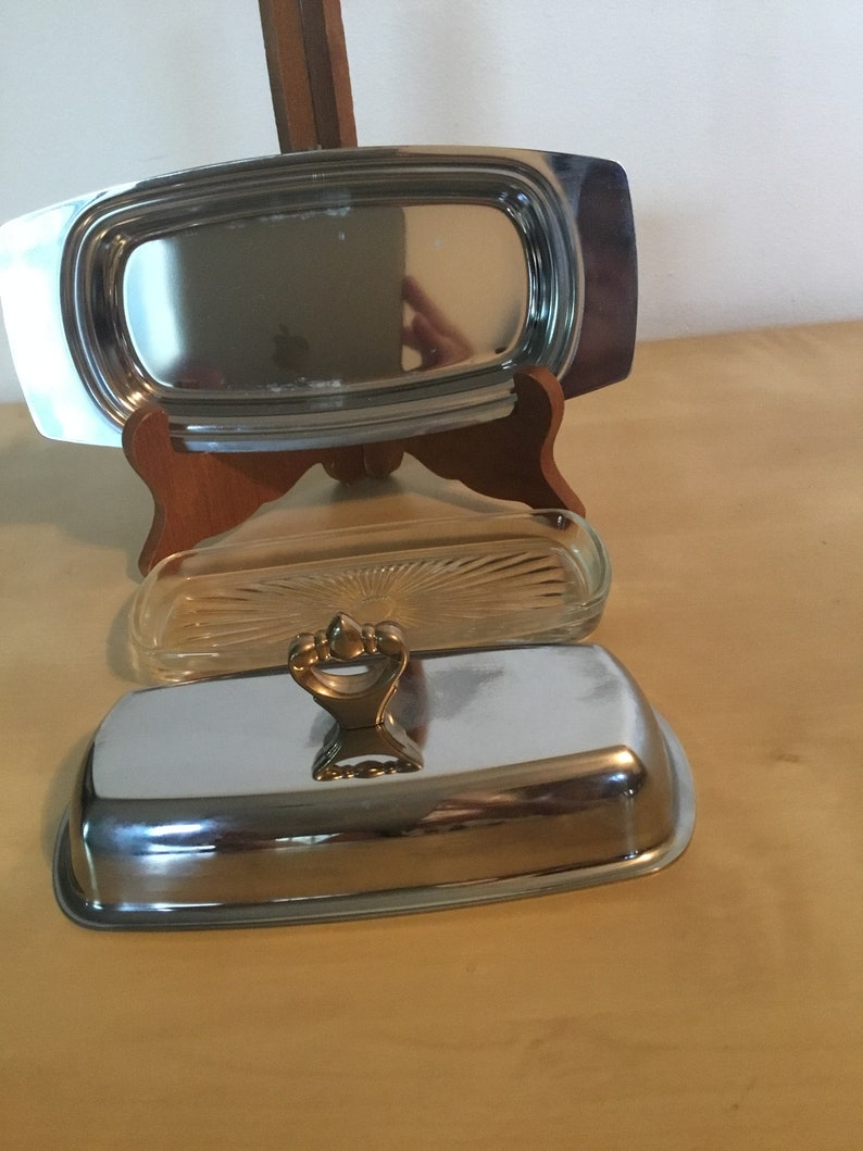 Vintage Kromex Butter Dish Etsy