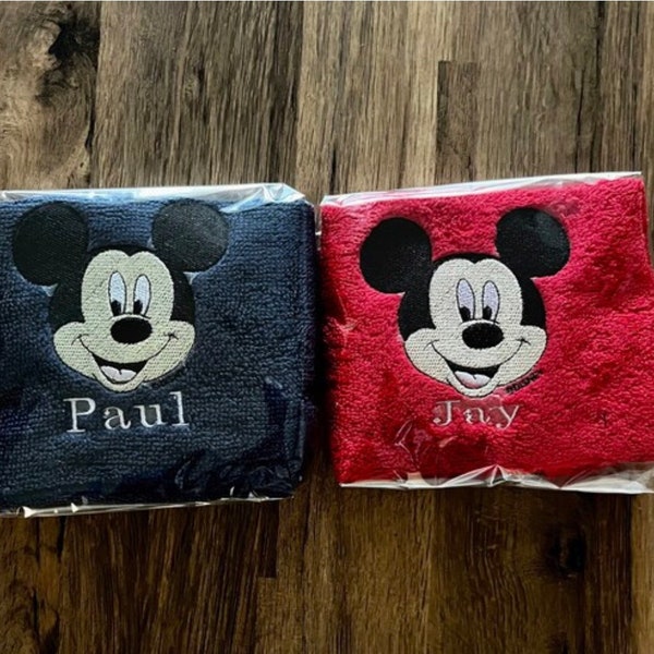 Mickey Mouse Towel Etsy