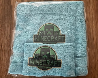 Fani Minecrafta zestaw ręczników do twarzy, rąk, kąpieli i prześcieradeł