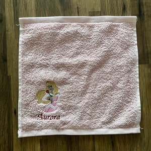 Dornröschen Aurora Fans personalisiertes Gesicht, Hand, Bad, Blatt Handtuch Set Geschenk