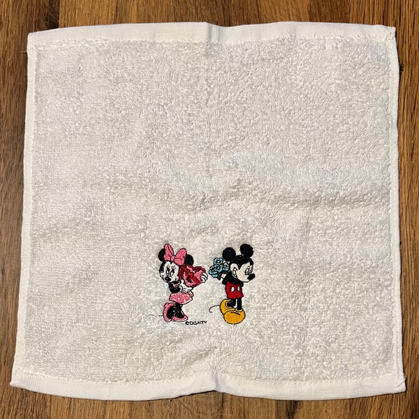 Mickey & Minnie Mouse Face, Hand, Bath, Sheet towel set gift