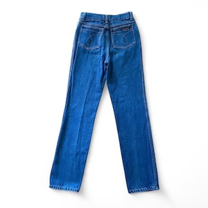 vintage 80s high waist Calvin Klein blue jeans