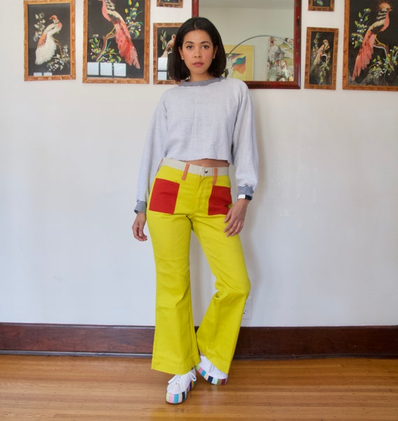 Vintage Rare 70s Peter Max Wranglers Hip Hugger Be