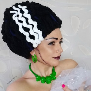 Bride Halloween Wig Crochet Pattern PDF (NOT finished item) Cosplay Hat