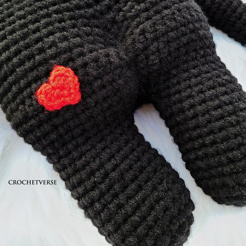 Crochet Mothman PATTERN Doll Toy Chibi Cryptid Cute Baby Stuffed NOT finished item, PDF instructional digital file only image 3