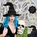 Crochet BENT Witch Hat Pattern Fairy Wizard Fantasy Cosplay Child & Adult Moon Wiccan Costume (PDF File NOT finished item) 