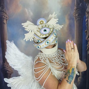 Biblically Accurate Angel Headpiece Crochet Pattern PDF DIGITAL DOWNLOAD- Seraphim Cosplay Costume Gabriel Michael Bible