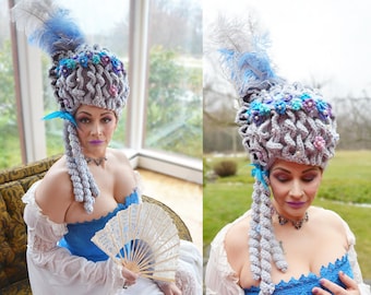 Marie Antoinette Baroque Wig Crochet Pattern Rococo Costume Cosplay Victorian (NOT finished item, PDF file)