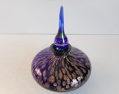 Art Glass Perfume Bottle Blue Perfume Bottle
