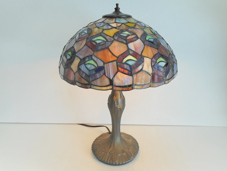 peacock table lamp