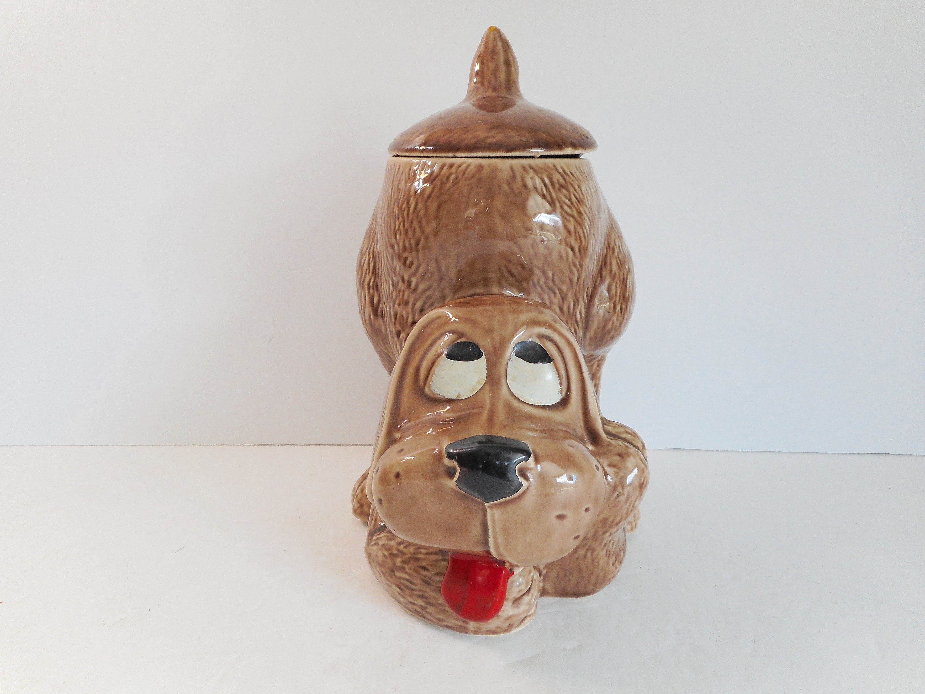 McCoy Hound Dog Cookie Jar or Dog Treat Container Made in USA Etsy