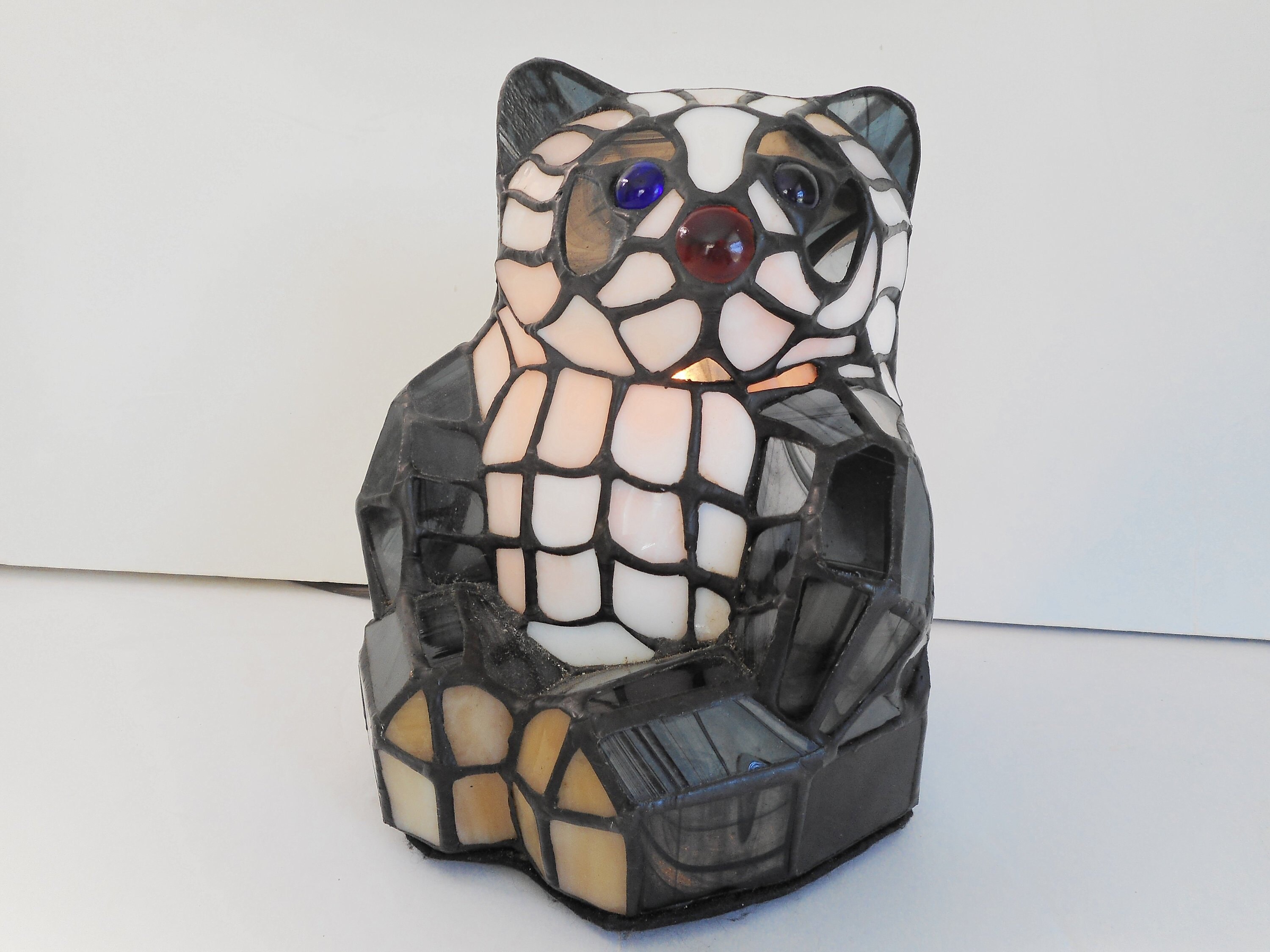 Stained Glass Panda Bear Light / Accent Light / Night Light / Etsy