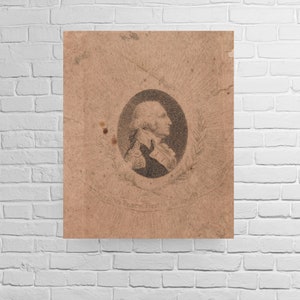 Portrait of George Washington, New Reproduction of a Print from 1810