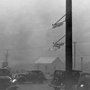 Amarillo, Texas, Dust Bowl, Dust Storms, 1930&#39;s, 1936, Old Photo, Black and White, New Reproduction Picture