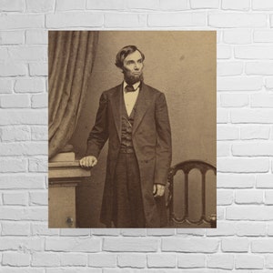Picture of Abraham Lincoln, New Reproduction of a Photo from April 17, 1863