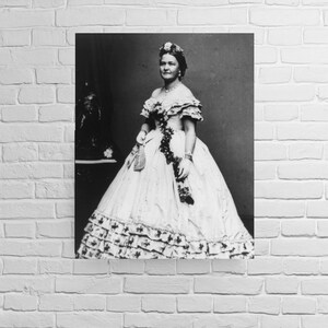 Photo of Mary Todd Lincoln, 1860&#39;s, Mrs. Abraham Lincoln, New Reproduction