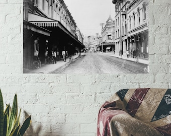 Fort Street, Honolulu, Hawaii, Early 1900's,  New Reproduction Photo Print