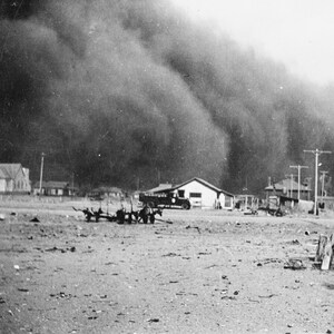 1930's, Dust Storm, Baca County, Colorado, Dust Bowl, Old Photo, Black and White, New Reproduction Picture