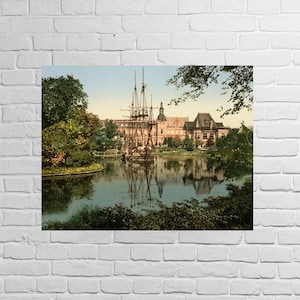 The Tivoli park, Copenhagen, Denmark, 1890's , New Reproduction Print