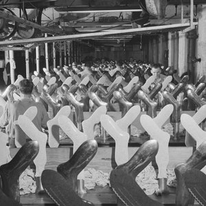 Greene County, Georgia, Sock Driers, Hosiery, 1940&#39;s, 1941, Hosiery Mill, New Reproduction Picture