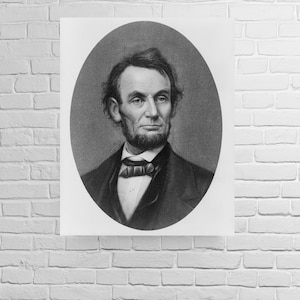 Abraham Lincoln, 1860&#39;s  New Print Reproduction of an Old Drawing