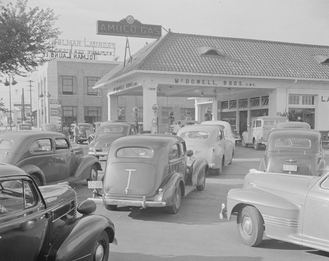 WWII Era Gas Station Wisconsin Avenue Washington D.C. July Etsy
