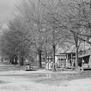 Main street. Jerome, Arkansas, 1930&#39;s, 1939,  New Reproduction Picture