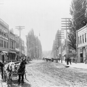Lewiston, Idaho, Photo from 1908, Street View, New Reproduction of an Old Picture