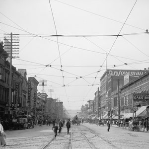 Market Square, Chattanooga, Tennessee, 1907, 1900s, Early 1900&#39;s, New Print Reproduction of an Old Photograph