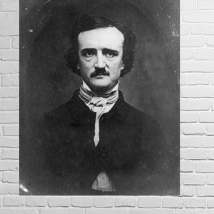 Edgar Allan Poe, Portrait, New Reproduction Photo Print
