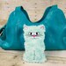 Kitty Cat Glasses Case ~ Soft Fluffy Padded Pouch for Sunglasses ~ Stocking Filler~ Cat themed gift for Mom, BFF Friend, Pet Lover, Tweens 