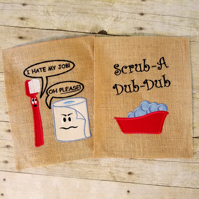 Funny Bathroom Sign Set for Kids Bathroom Decor Rustic Bath Etsy