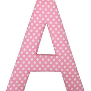 Polka Dot Fabric Wall Letters