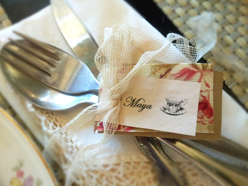 beautiful handmade place cards etsy