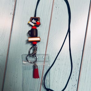 Book & Coffee Lanyard