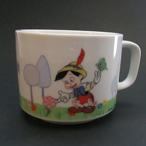Vintage Walt Disney Productions PINOCCHIO MUG  Ceramic Japan