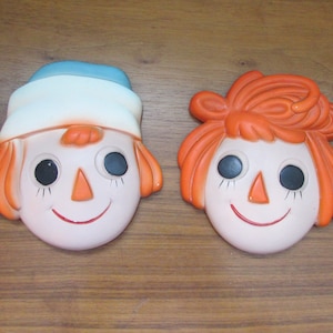 CHALKWARE Raggedy Ann & Andy 2 Piece Set